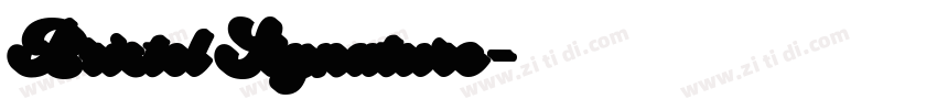 Bristol Signature字体转换